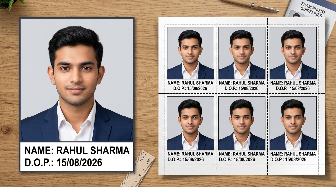 Official DOPO Name and Date on Passport Photo Showcase