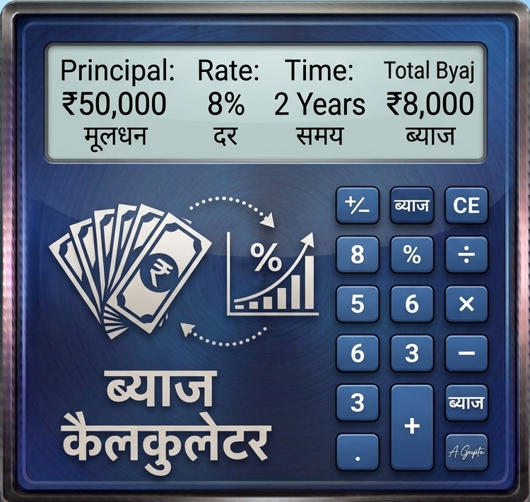 Byaj Calculator (ब्याज कैलकुलेटर)