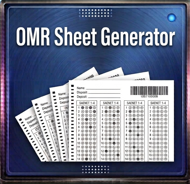 Printable A4 OMR Sheet Generator